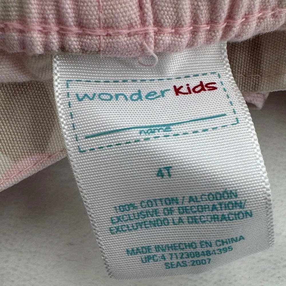 Wonder Kids Girls Pink Camo Cargo Skirt Size 4T 2000s Y2K Ruffle Floral Belted